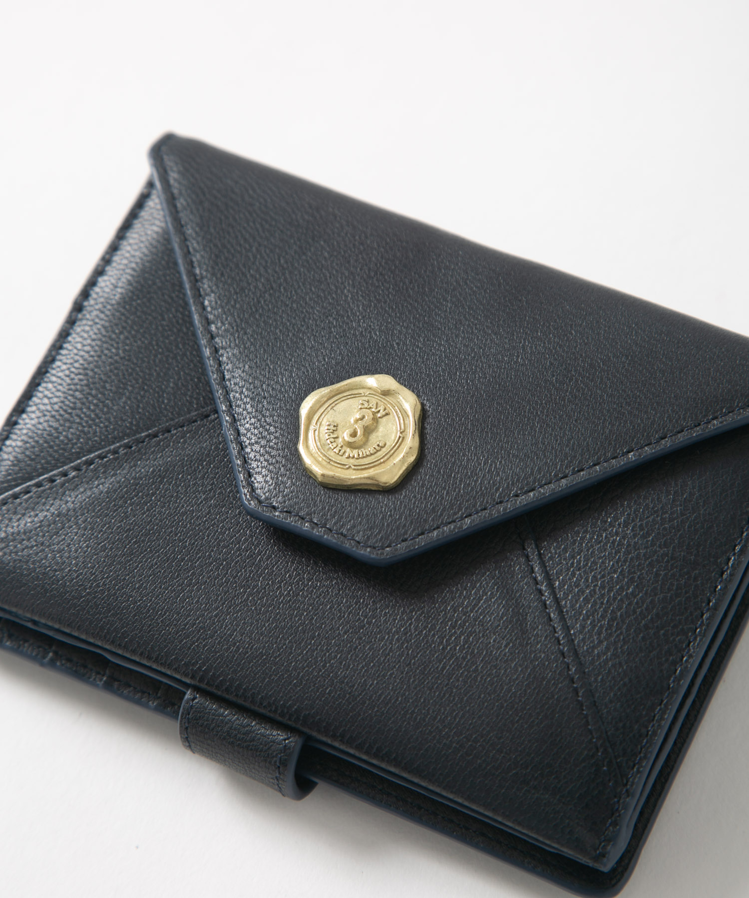 メール型二つ折り財布