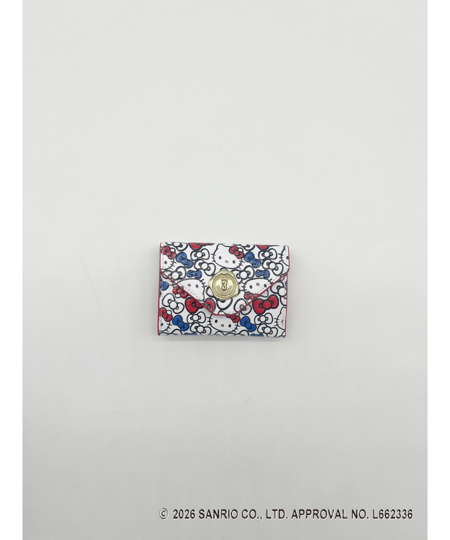 HELLO KITTY × メール型三つ折り財布