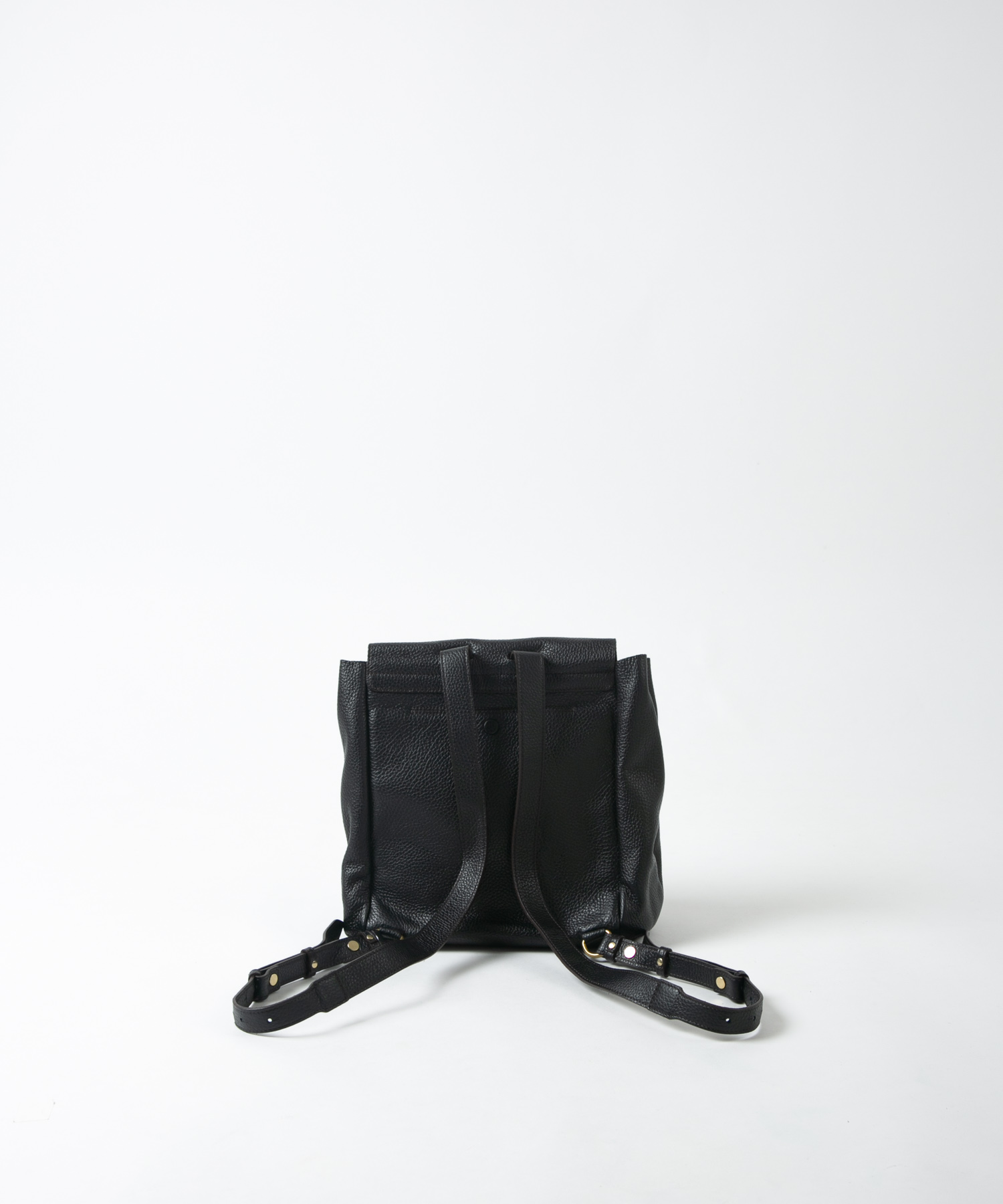 配色レザーリュック