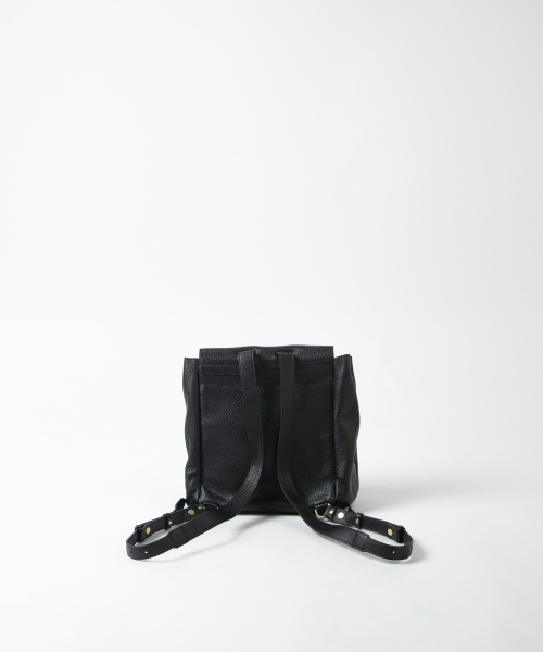 配色レザーリュック