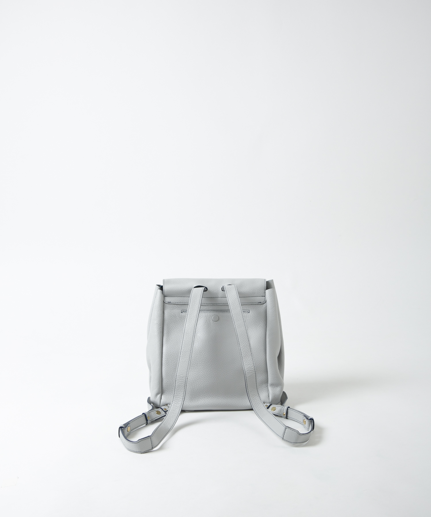 配色レザーリュック