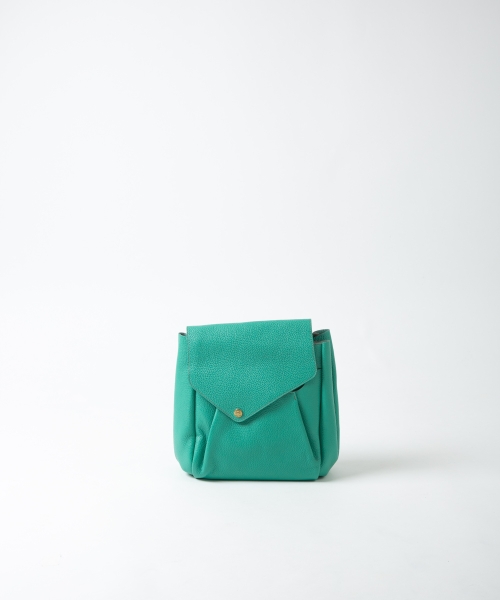 配色レザーリュック