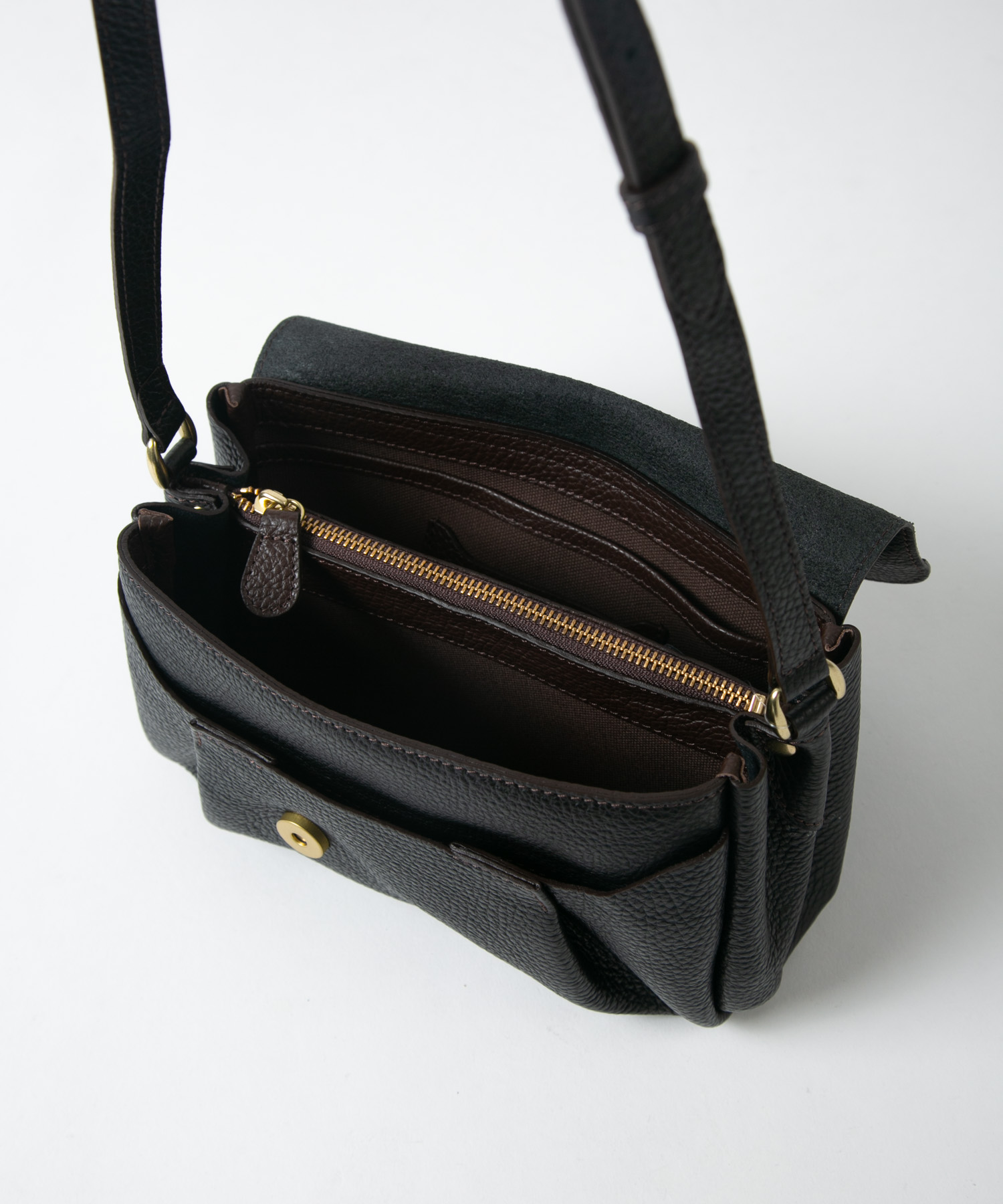 配色コンパクトショルダーバッグ