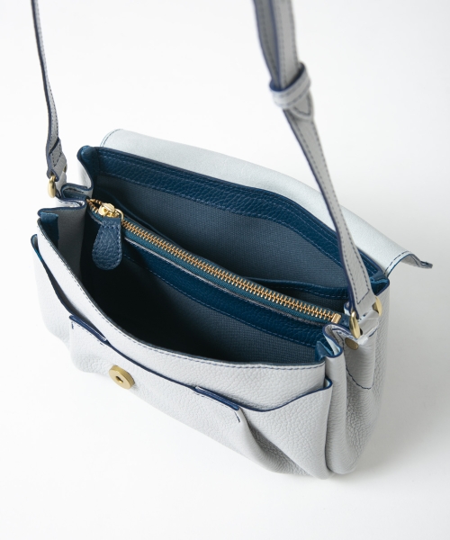 配色コンパクトショルダーバッグ