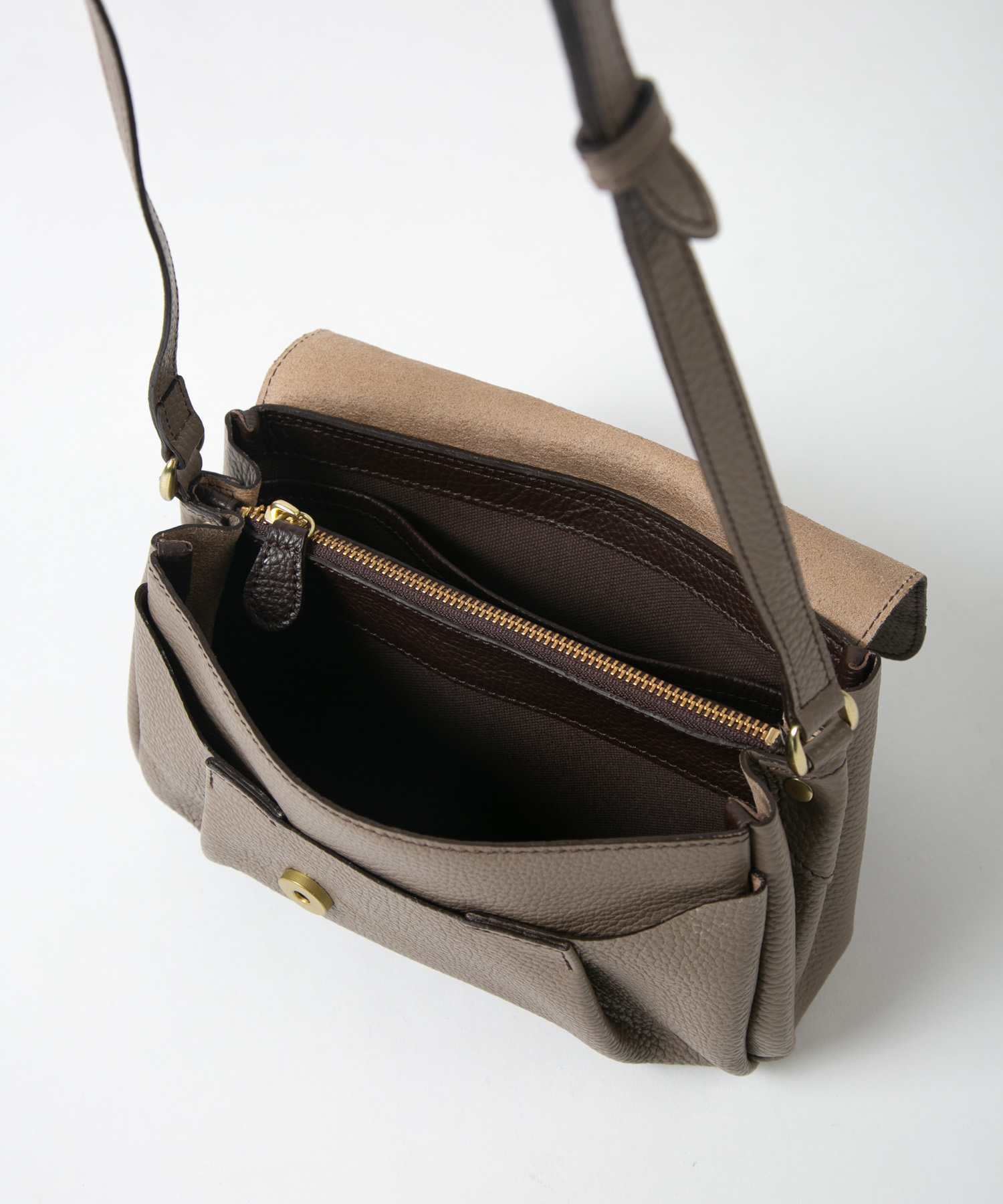 配色コンパクトショルダーバッグ