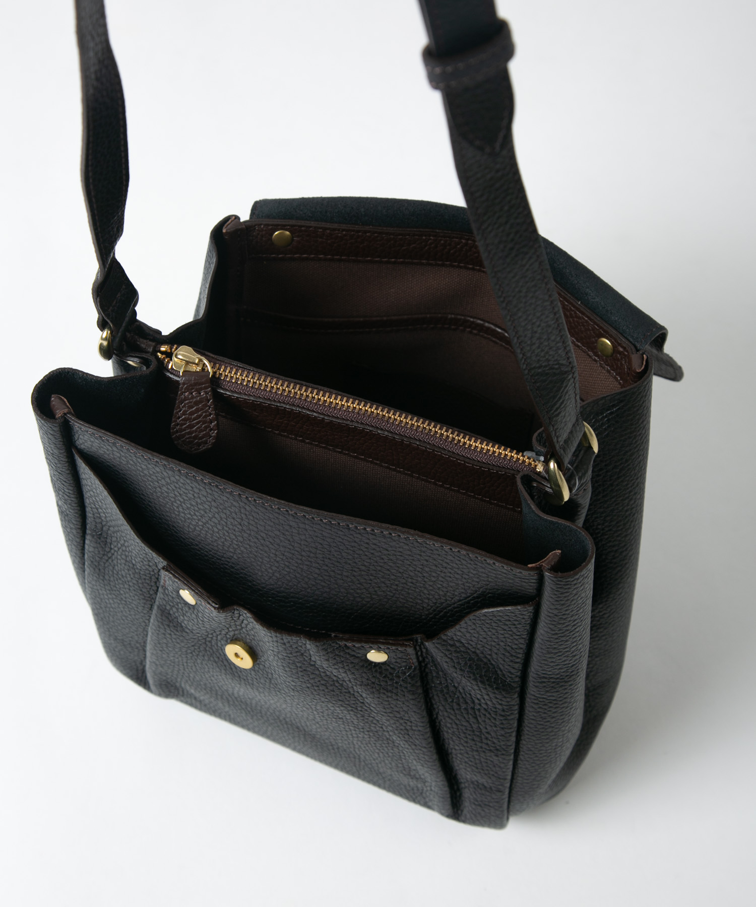 配色ショルダーバッグ