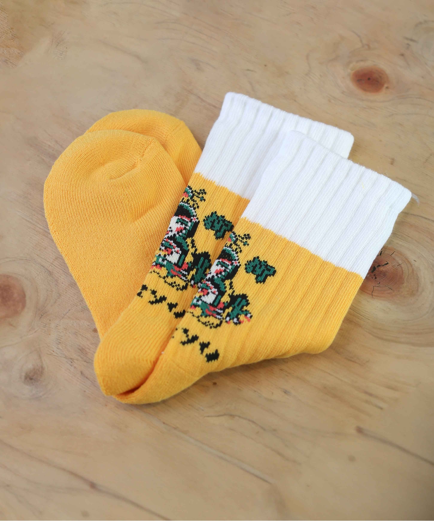 KARYU × BILLY BUDDUSKY SOCKS YELLOW/WHITE