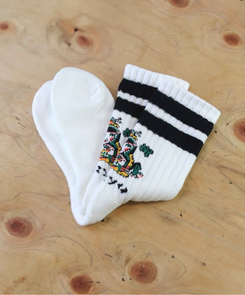 KARYU × BILLY BUDDUSKY SOCKS BLACK/WHITE
