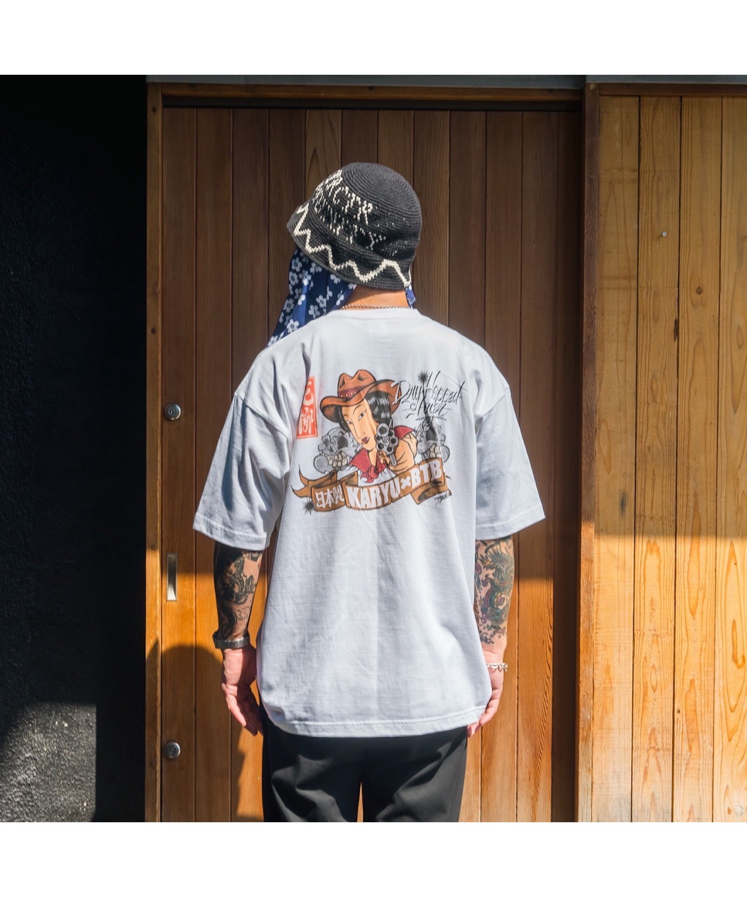 花柳 KARYU × BTB Collaboration S/S Tee White