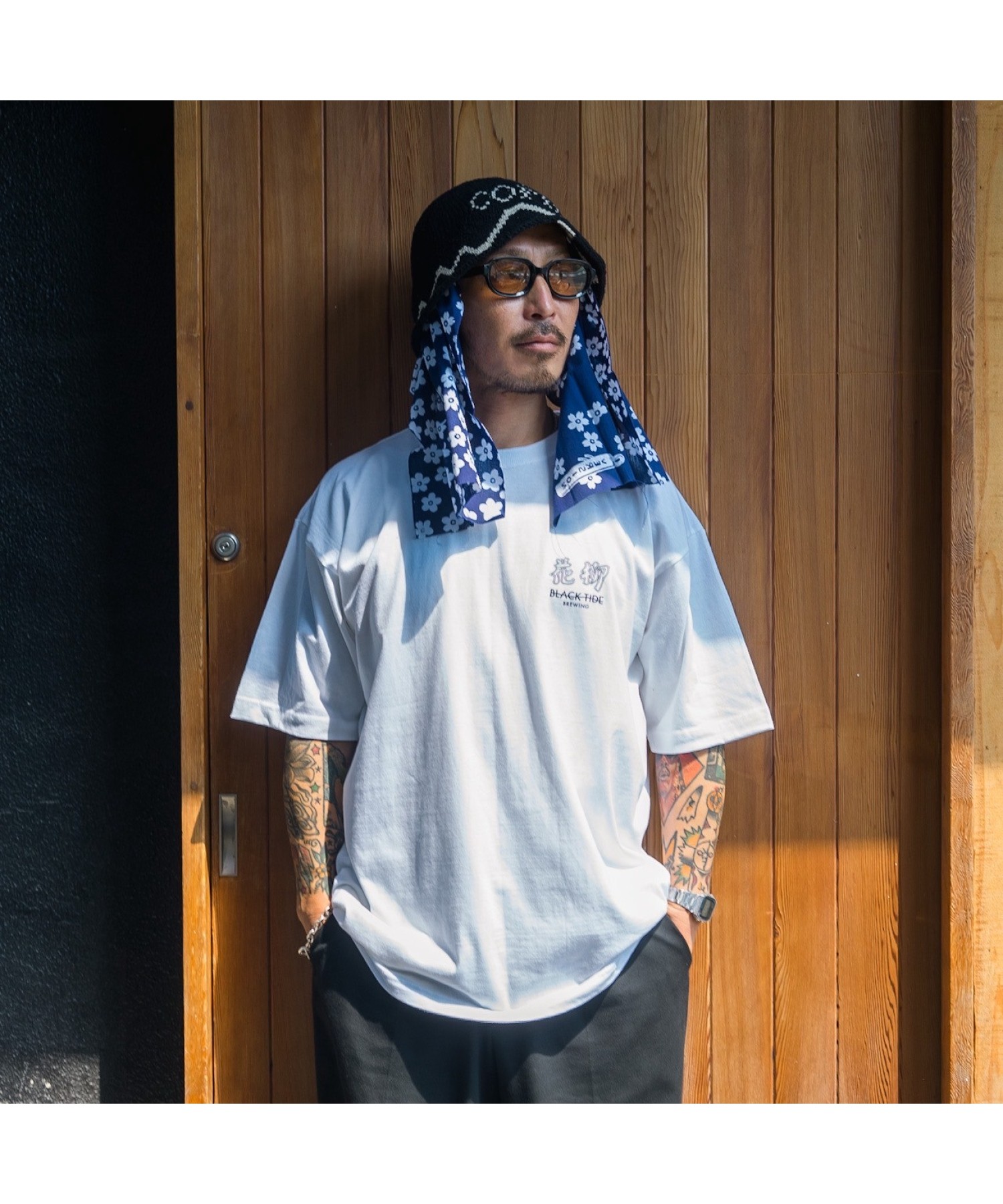 花柳 KARYU × BTB Collaboration S/S Tee White