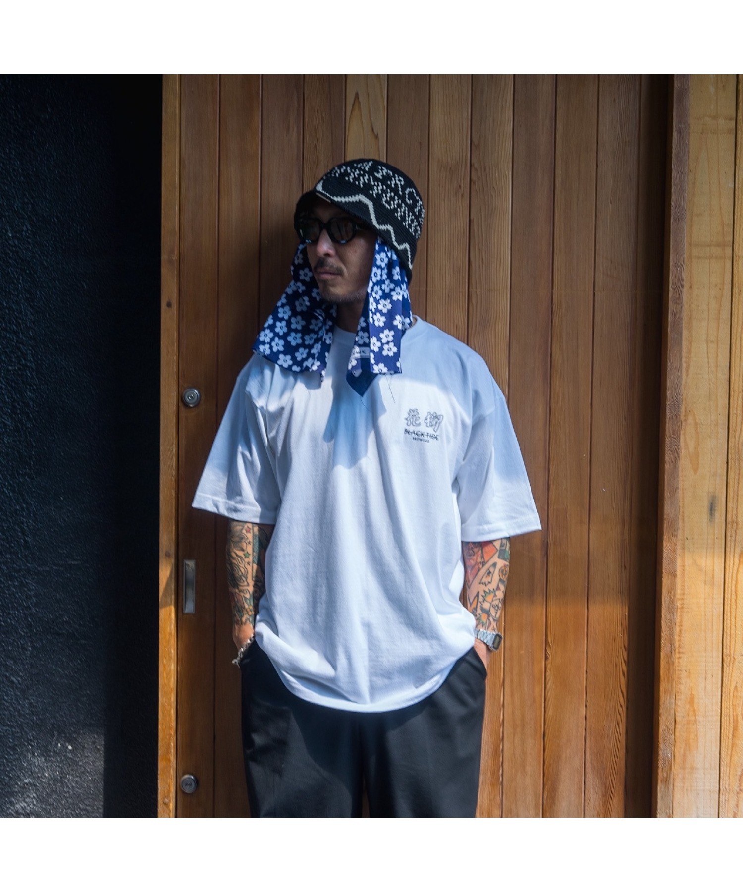 花柳 KARYU × BTB Collaboration S/S Tee White