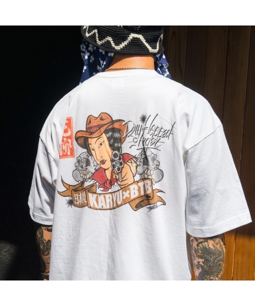 花柳 KARYU × BTB Collaboration S/S Tee White