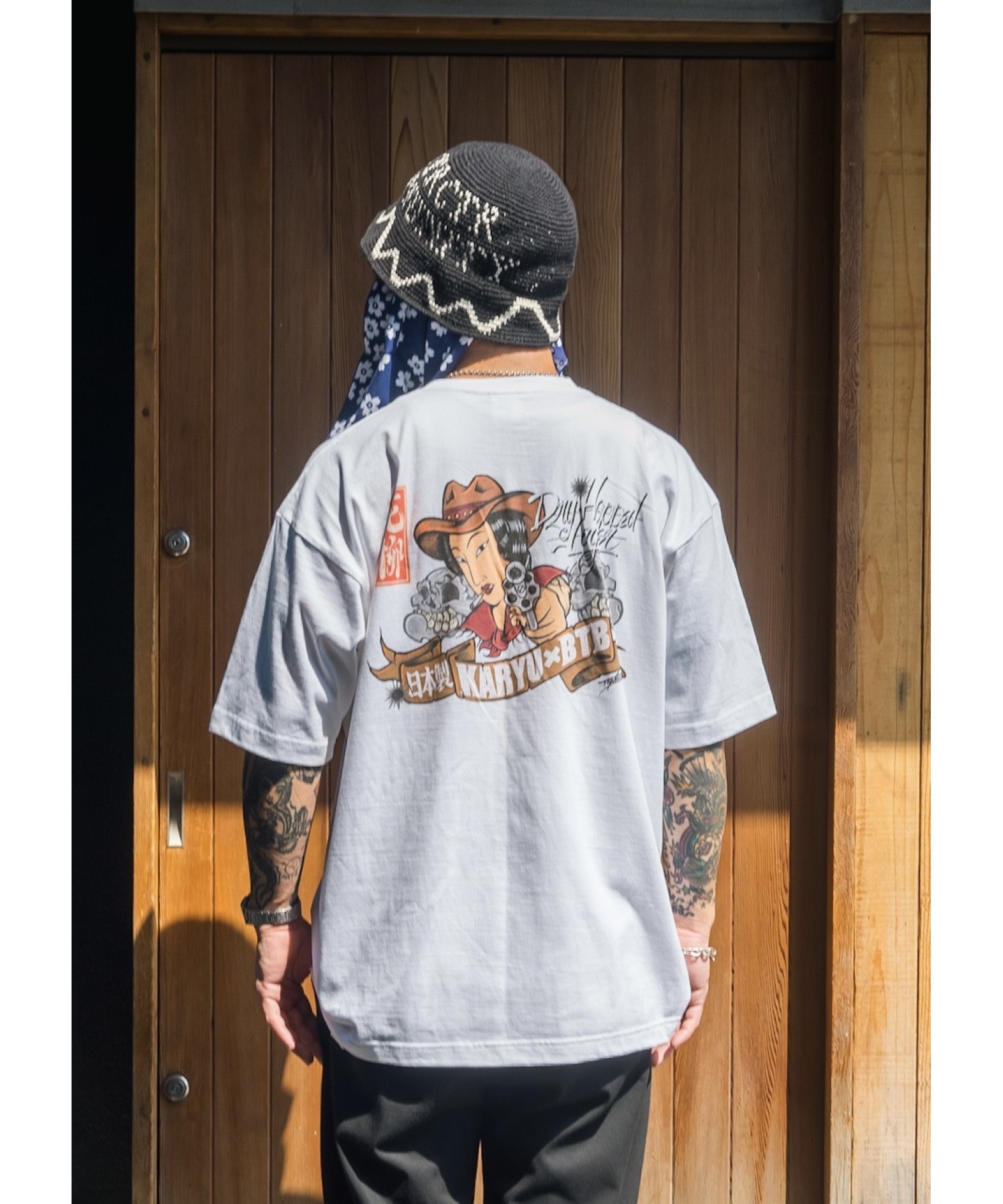 花柳 KARYU × BTB Collaboration S/S Tee White