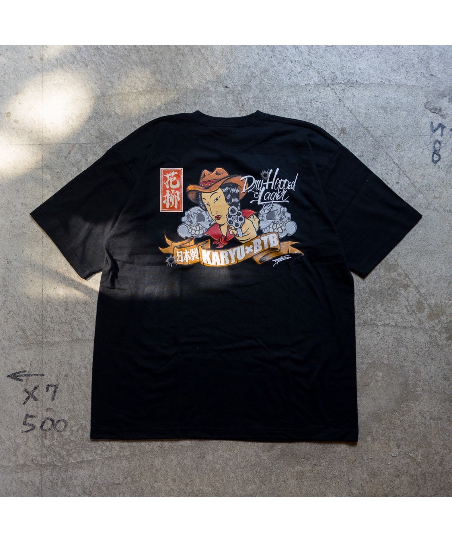 花柳 KARYU × BTB Collaboration S/S Tee Black