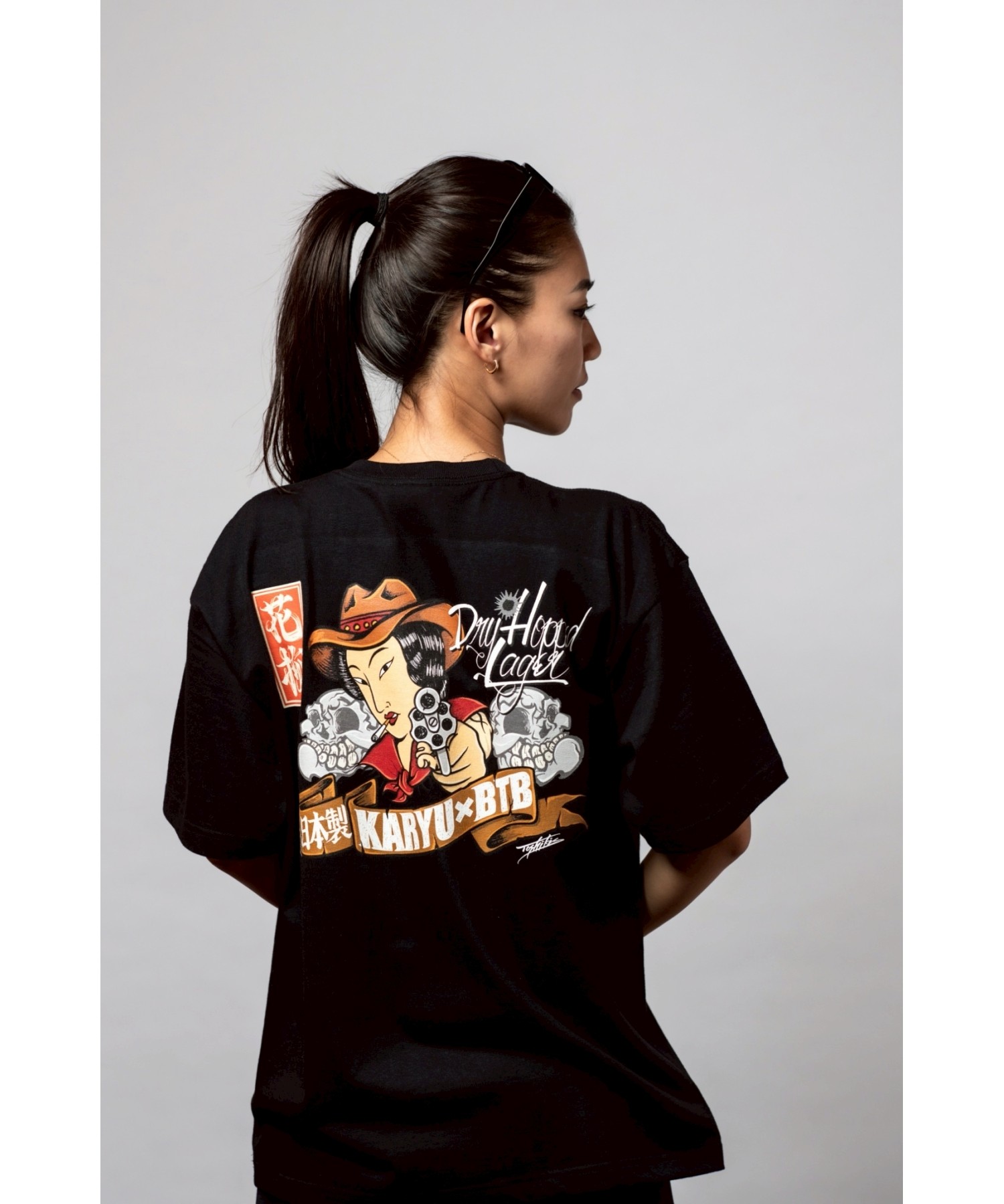 花柳 KARYU × BTB Collaboration S/S Tee Black