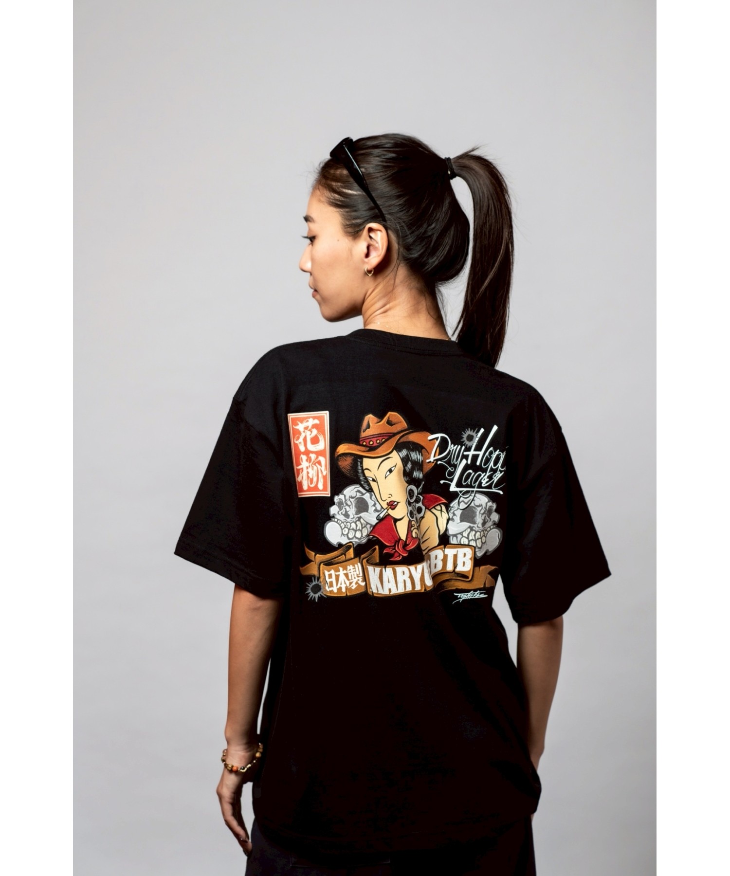 花柳 KARYU × BTB Collaboration S/S Tee Black