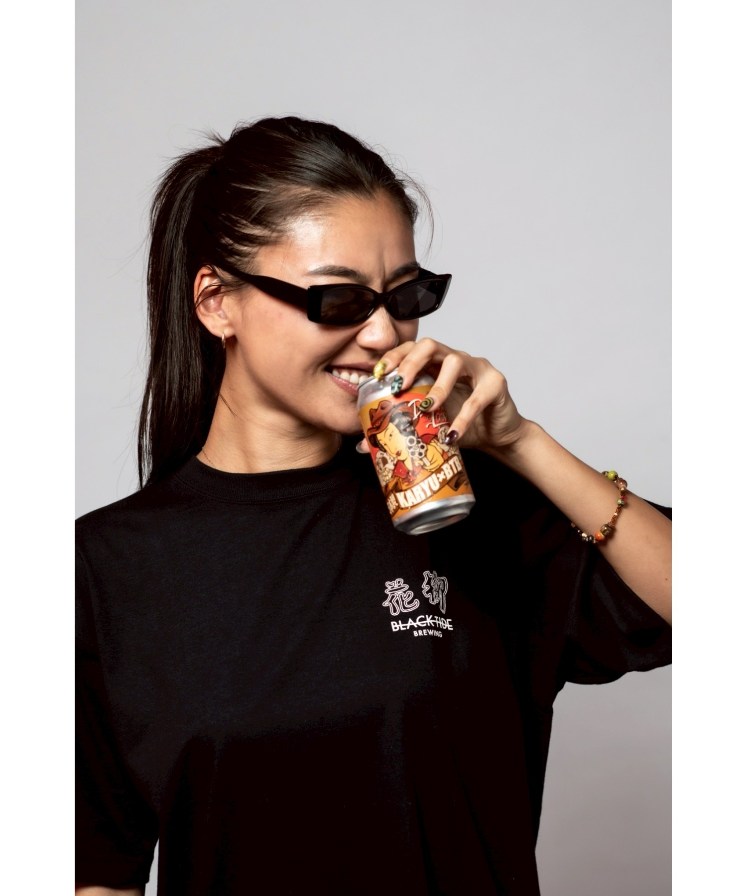 花柳 KARYU × BTB Collaboration S/S Tee Black