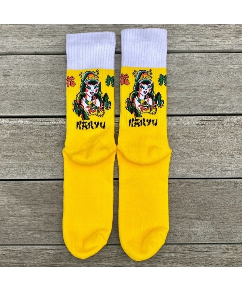 花柳 - KARYU - SOCKS YELLOW / WHITE