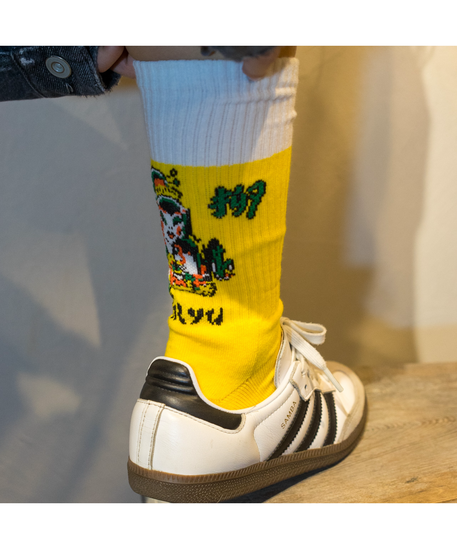 花柳 - KARYU - SOCKS YELLOW / WHITE