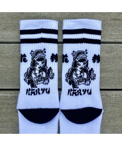 花柳 - KARYU - SOCKS BLACK / WHITE