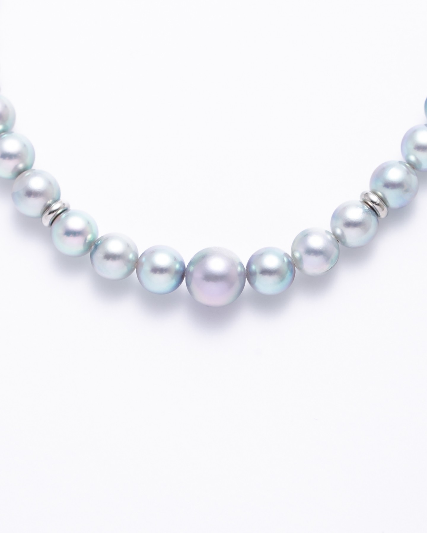 Layer pearl necklace-short/7.5mm