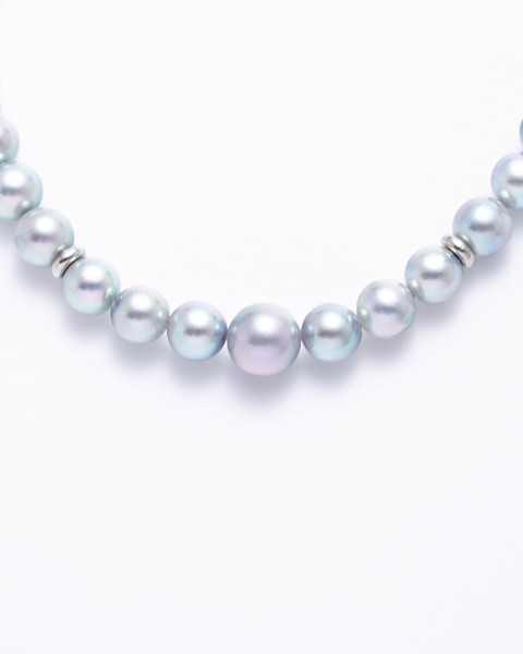 Layer pearl necklace-short/7.5mm
