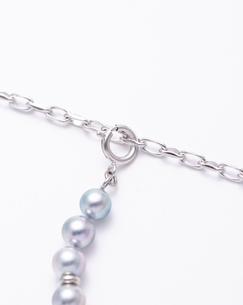 Layer pearl necklace-short/7.5mm