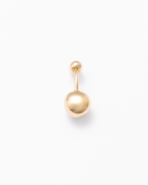 K18 south sea keshi pearl body pierce