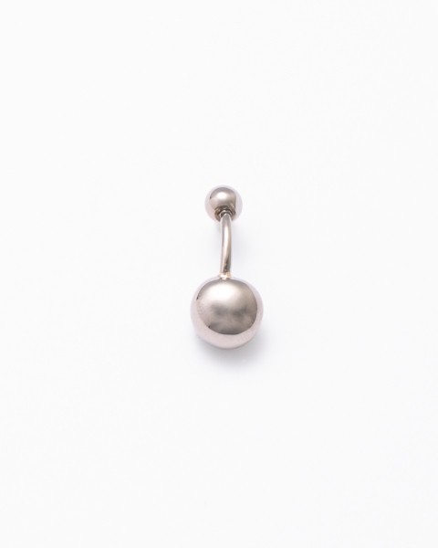 K18WG tahitian keshi pearl body pierce