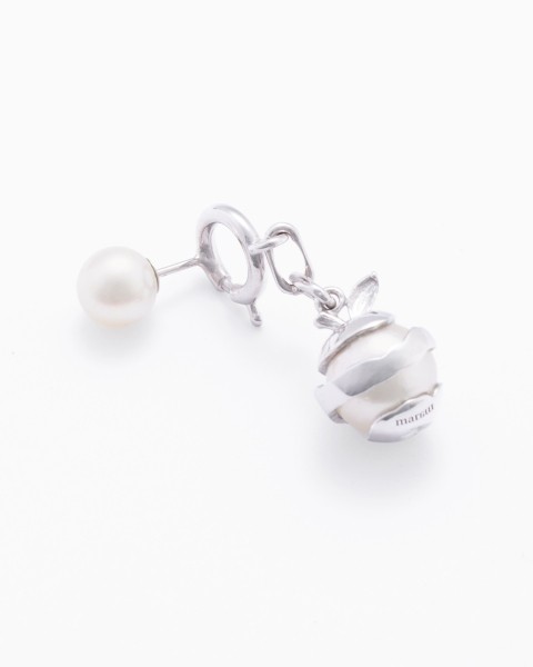 akoya pearl chain ear pierce short-LEFT