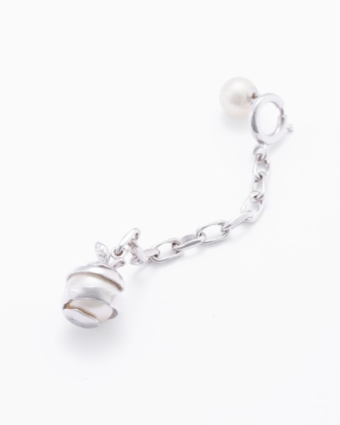 akoya pearl chain ear pierce long-LEFT