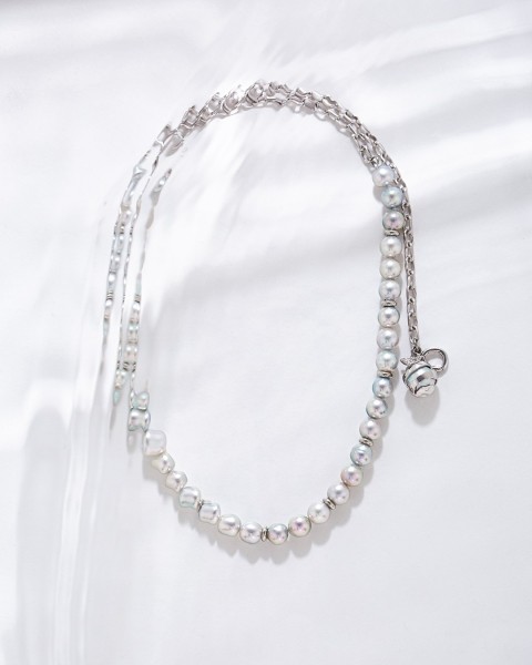maraw akoya pearl chain necklace