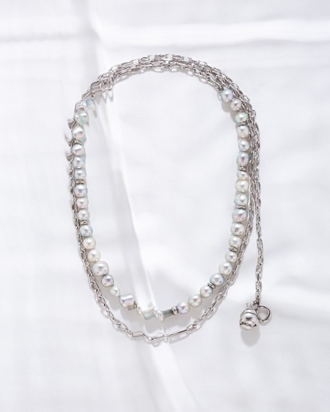 maraw akoya pearl chain necklace
