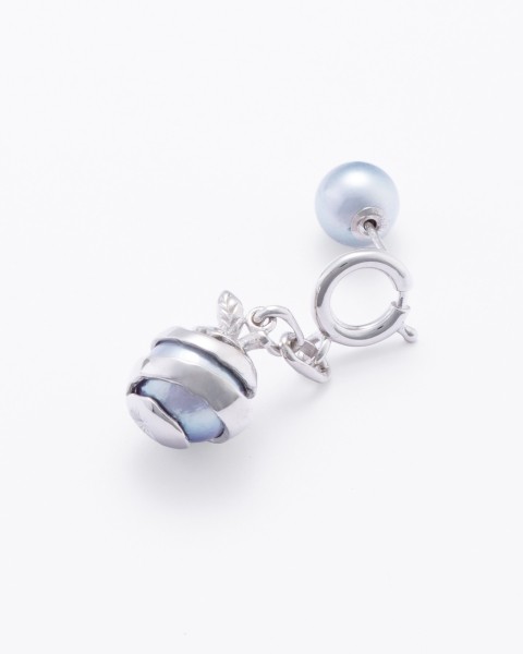 akoya pearl chain ear pierce short-RIGHT