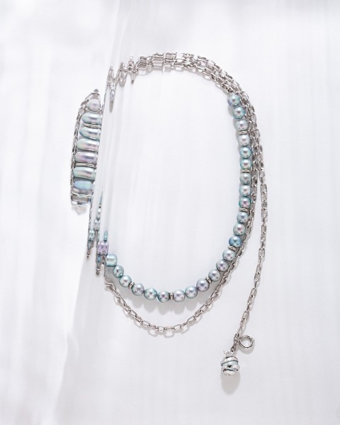 maraw akoya pearl chain necklace