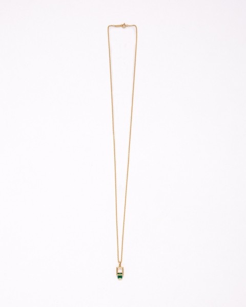 Out of frame emerald necklace 1.081ct/one of a kind(鑑別書付き)
