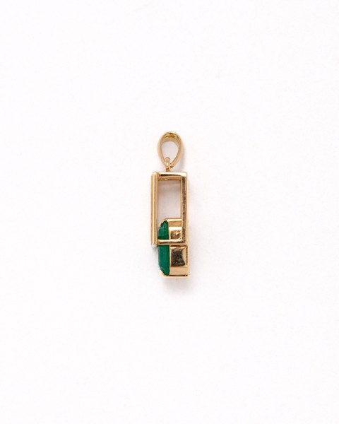 Out of frame emerald necklace 1.081ct/one of a kind(鑑別書付き)