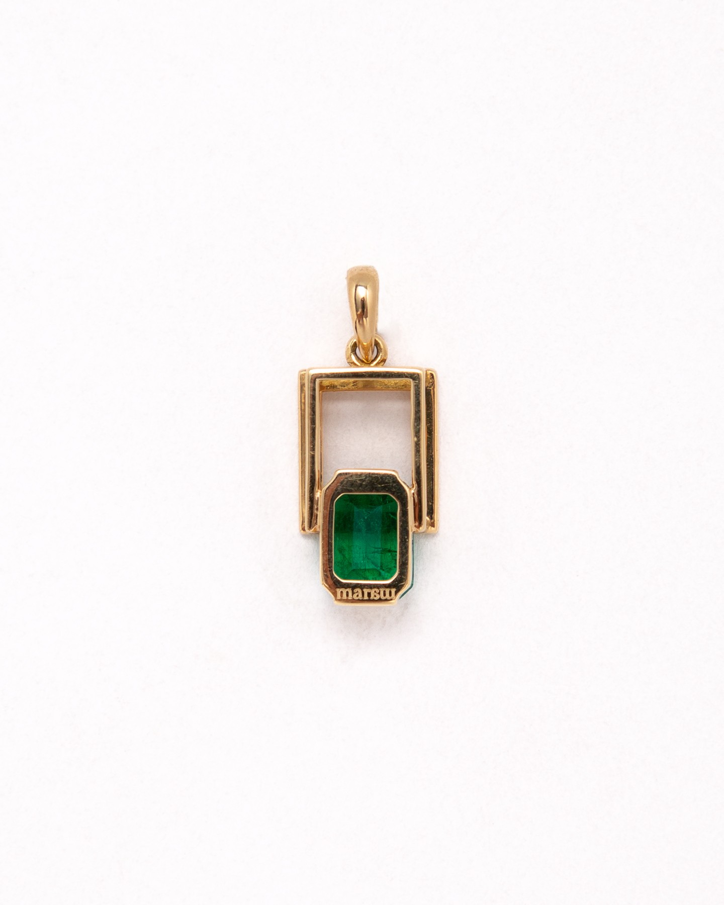 Out of frame emerald necklace 1.081ct/one of a kind(鑑別書付き)