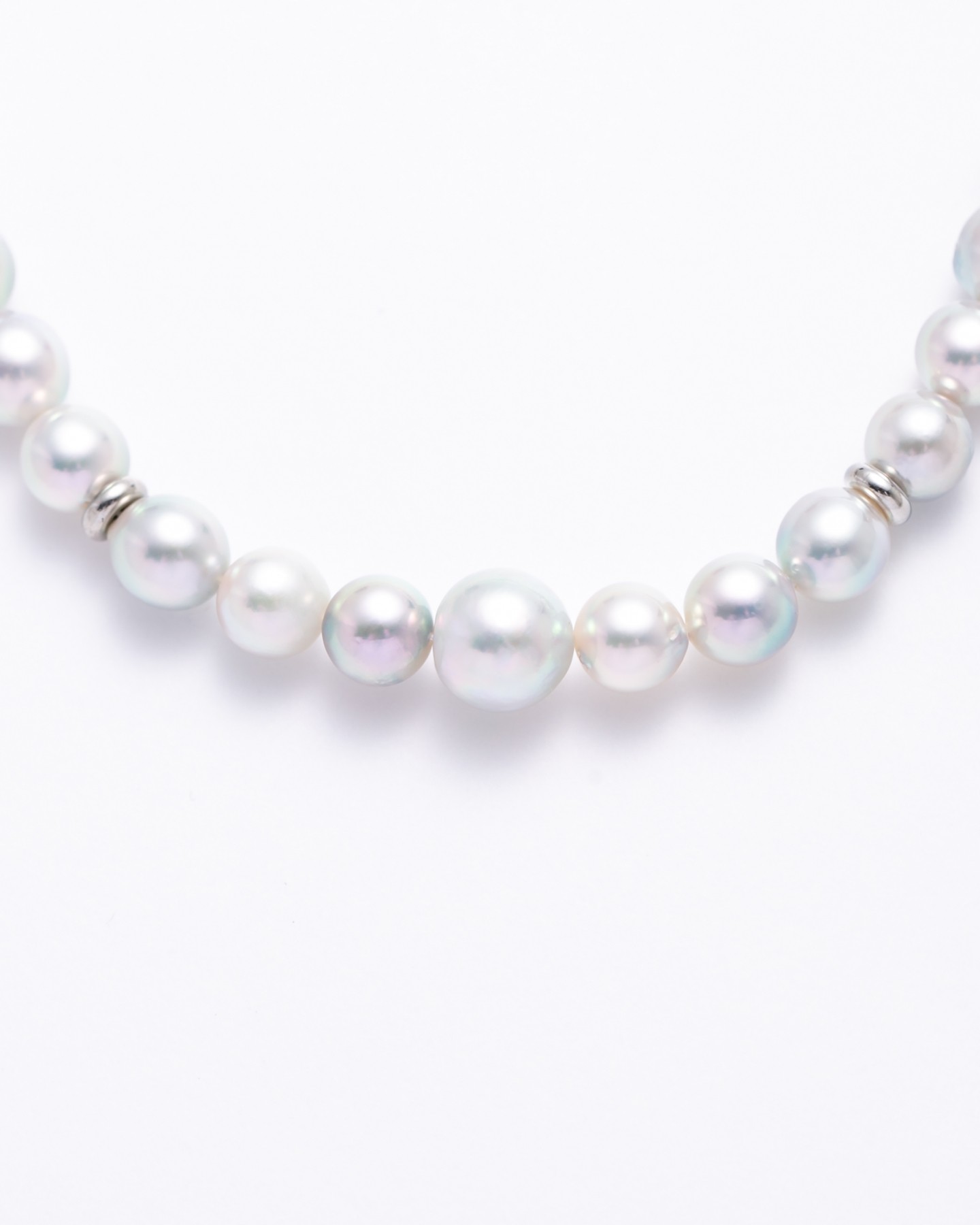 Layer pearl necklace-short/7.5mm