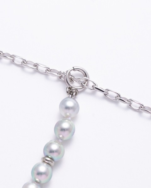 Layer pearl necklace-short/7.5mm