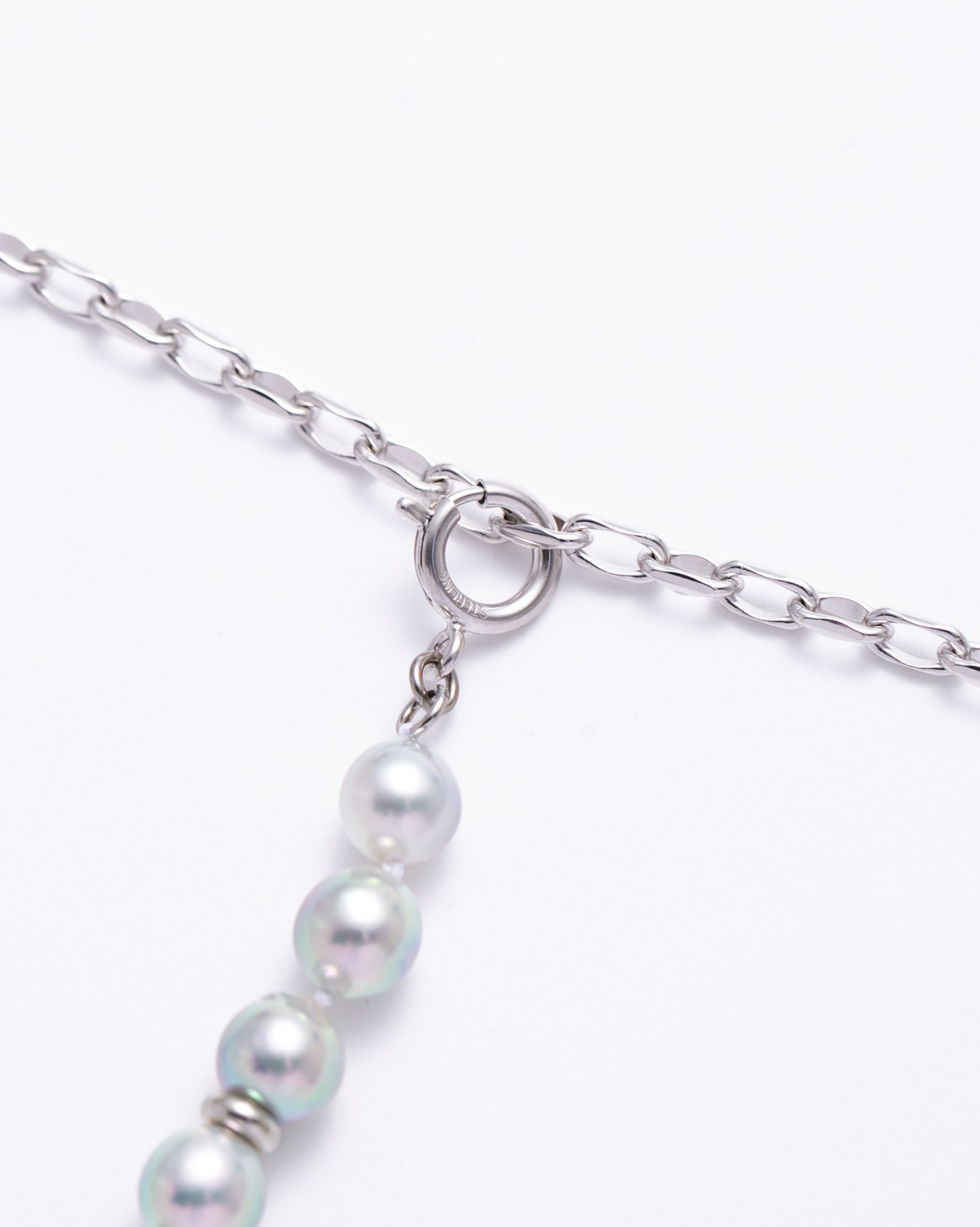 Layer pearl necklace-short/7.5mm