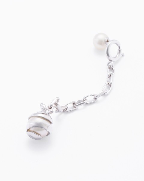 akoya pearl chain ear pierce long-RIGHT
