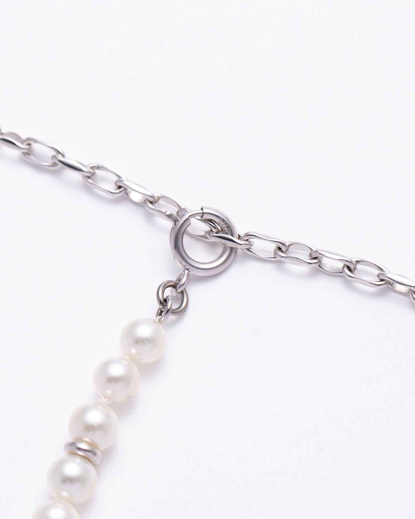 Layer pearl necklace-long/6.5mm