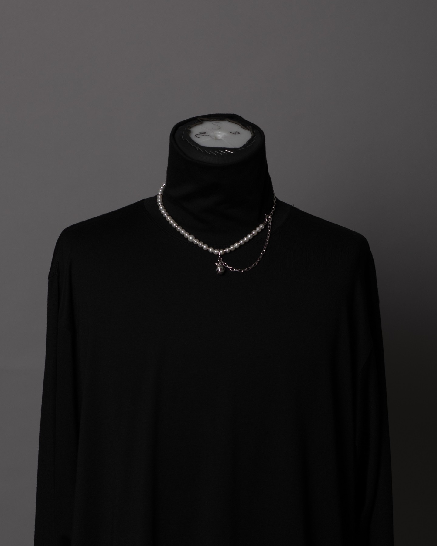 Layer pearl necklace-short/6.5mm