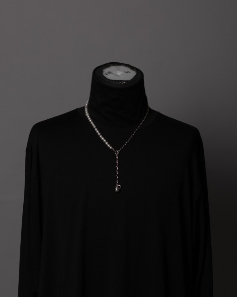 Layer pearl necklace-short/6.5mm