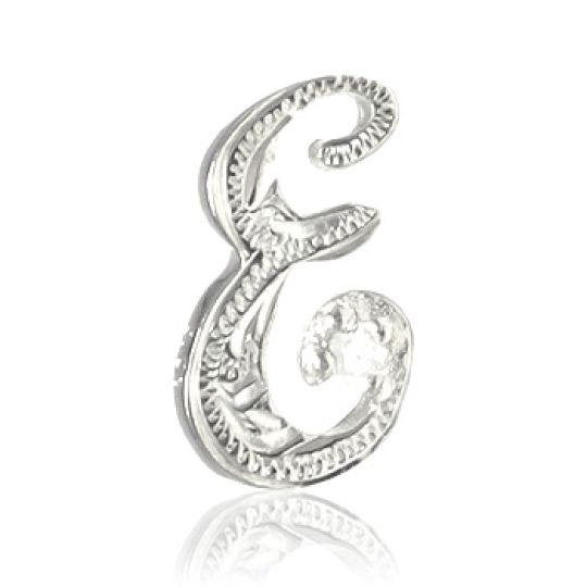 ハワイアンジュエリー/Silver925/ダイヤモンド イニシャル ピアス「E」|ハワイアンジュエリーブランドMaxi(マキシ)公式通販オンラインショップ