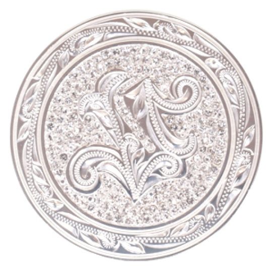 ハワイアンジュエリー/Brass/ストーン付きイニシャルゴルフマーカーL/L0002/SV【S】|ハワイアンジュエリーブランドMaxi(マキシ)公式通販オンラインショップ