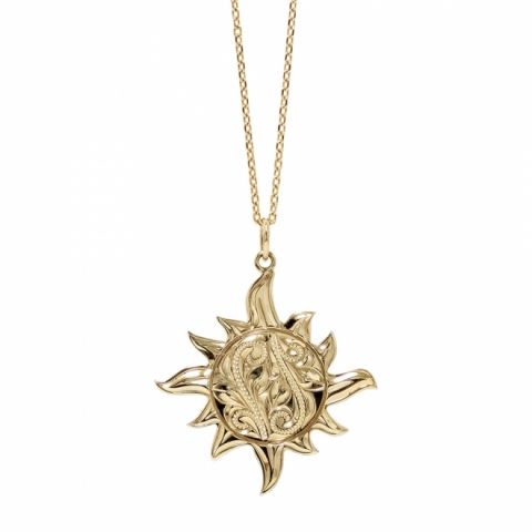 Maxi★ハワジュ★K10★La（sun）太陽★ネックレス★45cm ハワイアンジュエリーブランドMaxi(マキシ)公式通販オンラインショップ