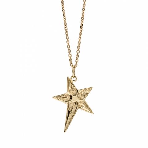 ハワイアンジュエリー 14K Maxi 星型ペンダントヘッド ダイヤ0.03 ！ ハワイアンジュエリーブランドMaxi(マキシ)公式通販オンラインショップ