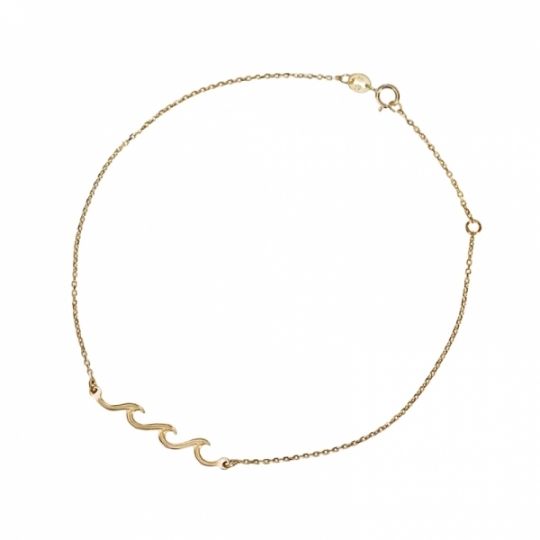 ハワイアンジュエリー/K14YG/Wave anklet|ハワイアンジュエリーブランドMaxi(マキシ)公式通販オンラインショップ